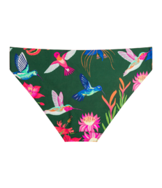 Vrolijke naadloze damesslips Kolibrie & bloemen