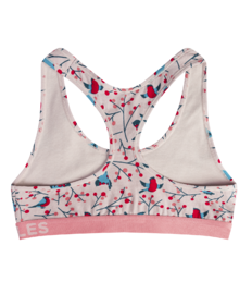 Vrolijke damesbralette Vogels in de lijsterbes