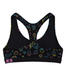 Vrolijke damesbralette Neonliefde