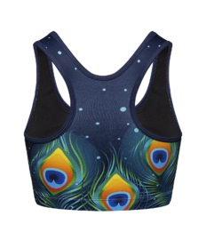 Vrolijke sport-bh Pauwenveer