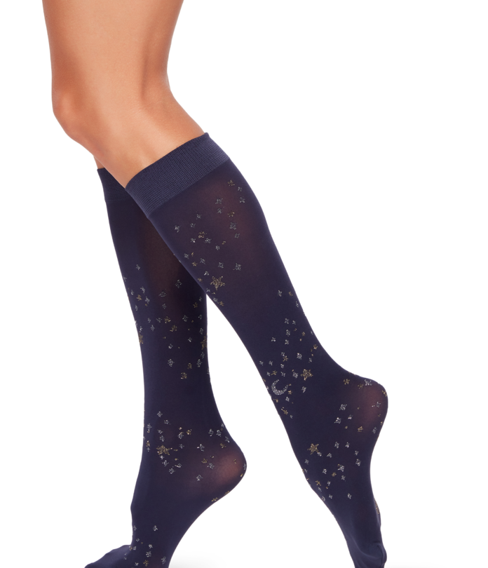 Nylon Knee High Socks Water Lily Dedoles