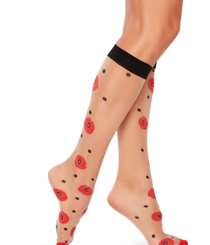 Nylon Knee High Socks Water Lily Dedoles