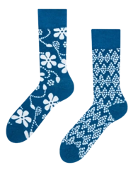 Veselé bambusové ponožky Modrotisk