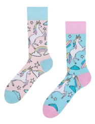 Veselé ponožky Duhový jednorožec