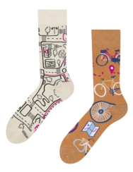 Veselé ponožky Mestský bicykel