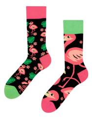 Chaussettes rigolotes Flamants roses