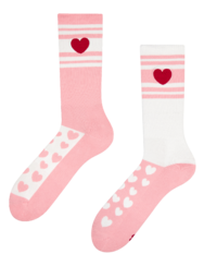 Sports Socks Stripes & Hearts