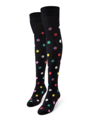 Over the Knee Socks Dots All Over