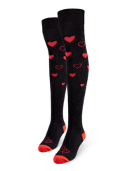 Весели чорапи над коляното Любов и сърца