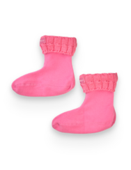 Begónia rózsaszín bélelt gyerek lábszármelegítő gumicsizmához