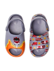 Veselé chunky sandály pro malé děti Hasiči v akci