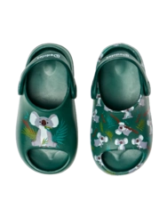Sabots chunky rigolos pour bébés Koala et feuilles Sabots chunky rigolos pour bébés Koala et feuilles