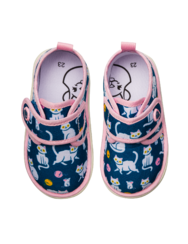 Vidám babacipő Játékos kiscica