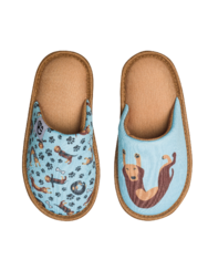 Vidám gyerek házi papucs Tacskó