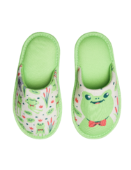 Vidám gyerek házi papucs Béka