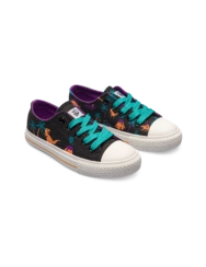Chaussures en toile rigolotes pour enfants Dinosaures et volcans Chaussures en toile rigolotes pour enfants Dinosaures et volcans