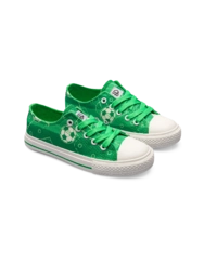 Veselé detské plátenné tenisky Futbalové ihrisko