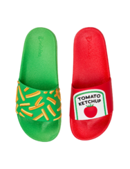 Veselé dětské pantofle Hranolky s kečupem