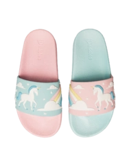 Veselé detské šľapky Jednorožec a dúha