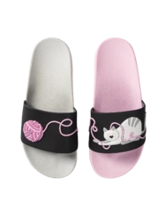 Veselé detské šľapky Mačka a klbko