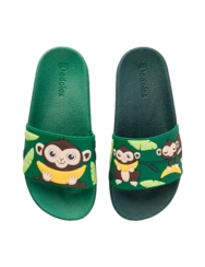 Veselé dětské pantofle Opička v džungli