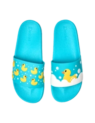 Veselé detské šľapky Plávajúce kačičky