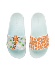 Vidám gyerekpapucs Aranyos zsiráf