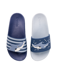 Vidám gyerekpapucs Szürke cápa