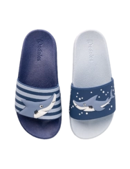 Veselé dětské pantofle Šedý žralok