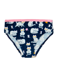 Vidám lányka alsó Játékos cica