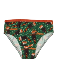 Veselé dievčenské nohavičky Panda Červená