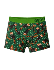 Veselé chlapčenské boxerky Panda Červená