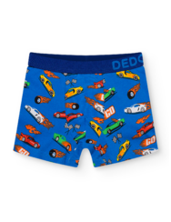 Vidám fiú bokszeralsó Száguldó autók