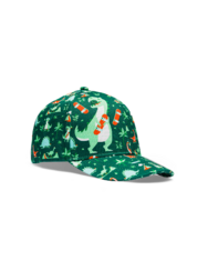 Vidám gyerek baseball sapka Dínó gördeszkával