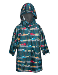 Vidám gyerek esőkabát Éjszakai autók