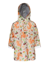 Veselý dětský pršiplášť Veverka a oříšky