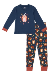 Veselé dětské pyžamo Ježek a hříbky