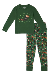 Veselé detské pyžamo Panda červená