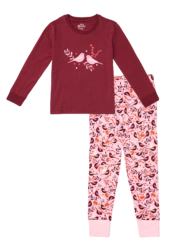 Veselé dětské pyžamo Ptáčci a bobule