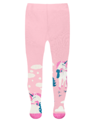 Неплъзгащ се детски чорапогащник Еднорог с шал