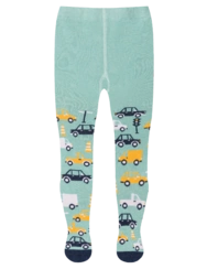 Veselé detské pančušky Autá v premávke