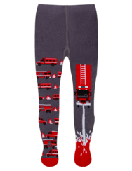 Весел детски чорапогащник Пожарникари в действие