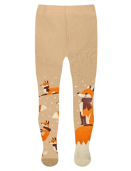 Veselé dětské punčošky Liška se šálou