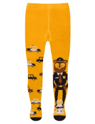 Veselé detské pančušky Medveď policajt 