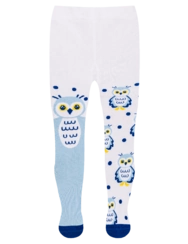 Veselé detské pančušky Snežná sova