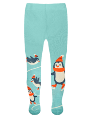 Весел детски чорапогащник Пингвини и лед