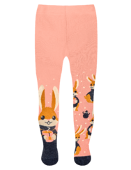 Весел детски чорапогащник Зайче и чай