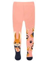 Veselé dětské punčošky Zajíček a čaj