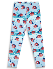 Legging en coton rigolo pour enfants Poisson-globe drôle
