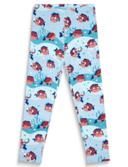 Vesele dječje pamučne tajice Ribe napuhače